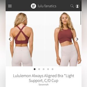 lululemon athletica Cross-Back Sports Bra  Savannah